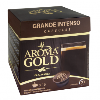 KAFIJAS KAPSULAS AROMA GOLD DG GRANDE INTENSO 128G
